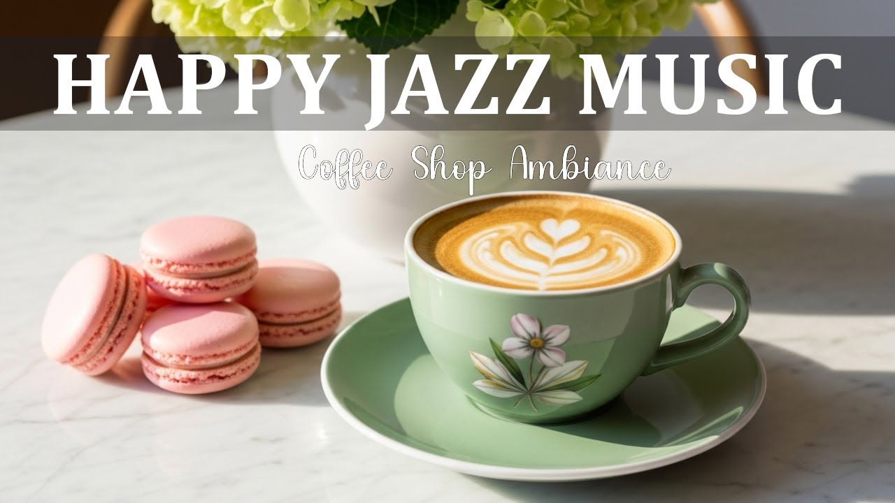 Happy Jazz Music☕ Sweet  Bossa Nova Instrumental and Relaxing Jazz Cafe Music for Studying.