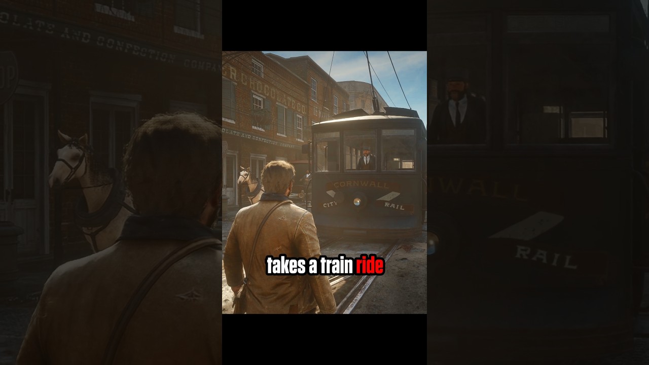What happens if Arthur Rides train before TB scene #rdr2 #fyp