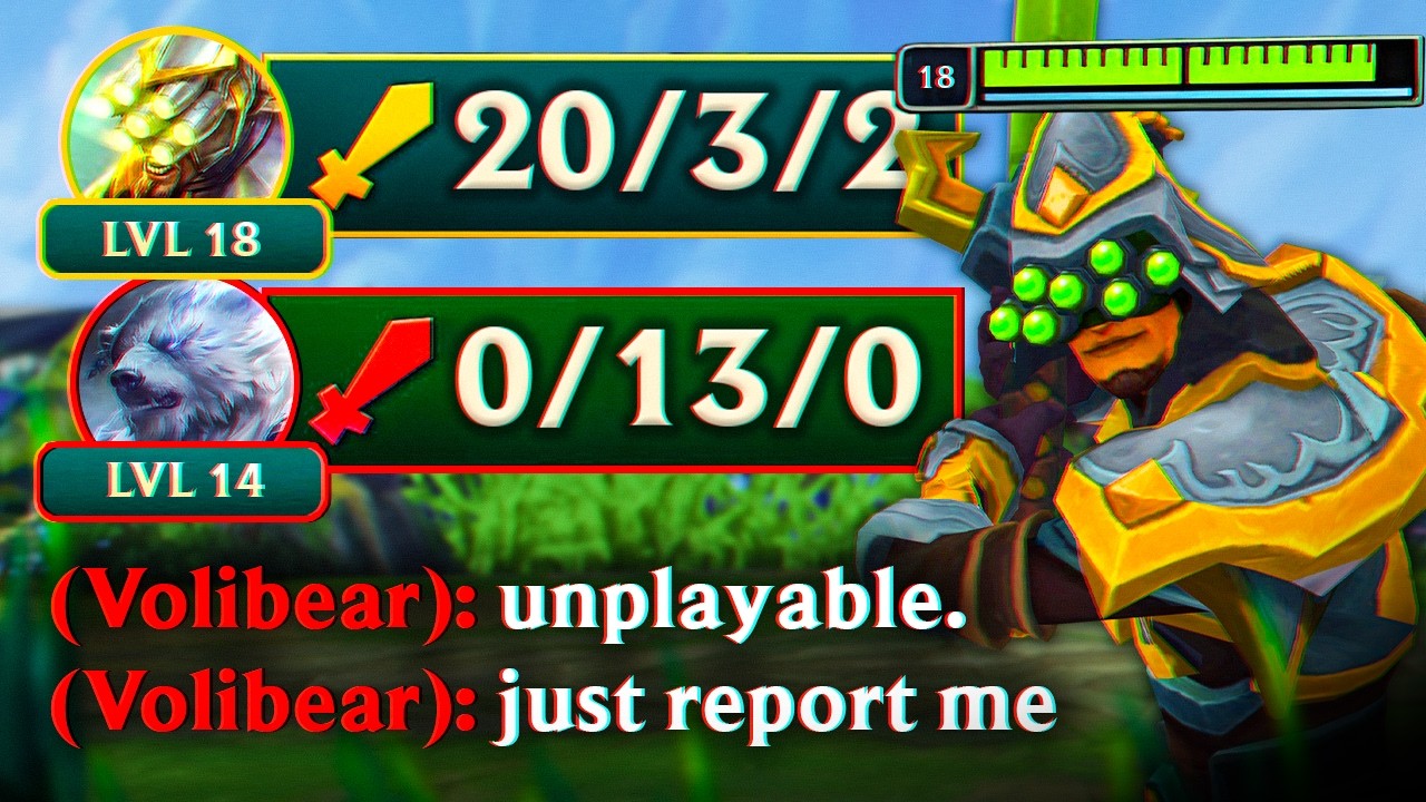HOW A MASTER YI TOP MADE VOLIBEAR GO 0/13/0