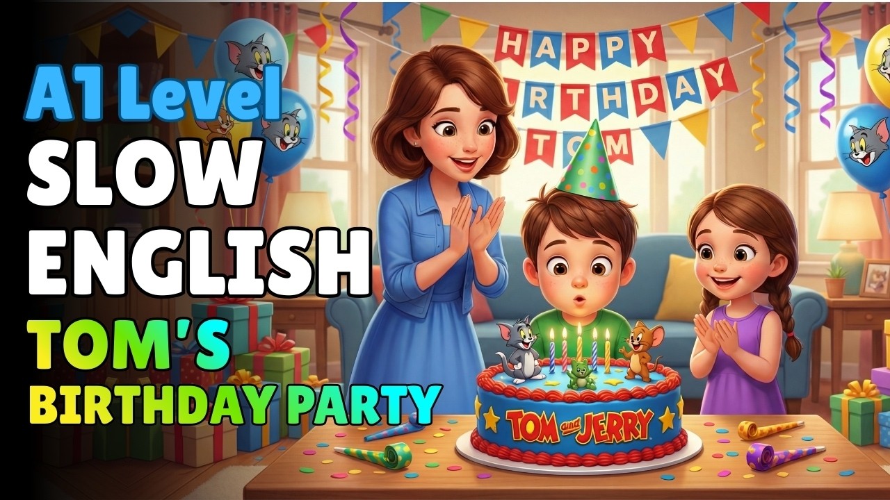 He Ruined His Own Birthday Part Then This Happened  English Listening Practice for Beginners A1Level