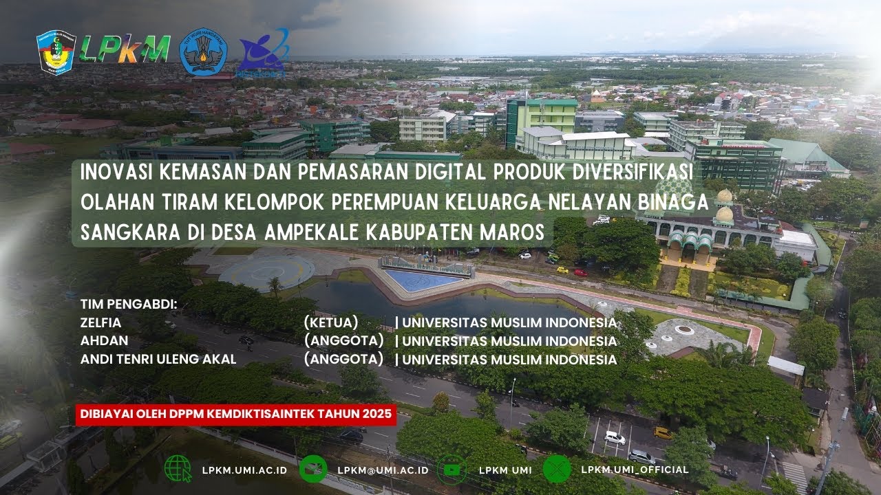 PKM - Inovasi Kemasan dan Pemasaran Digital Produk Keluarga Nelayan Binaga Sangkara di Maros