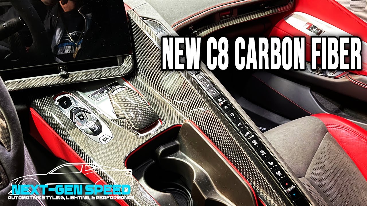 Комплект для отделки салона C8 Corvette из настоящего углеродного волокна от Next-Gen Speed ​​#c8...