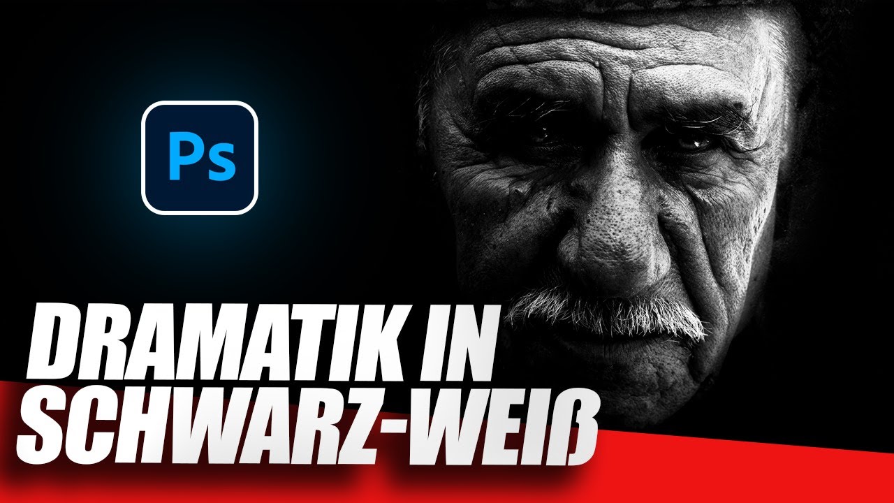 PHOTOSHOP Tutorial | DRAMATIK in Schwarz-Weiß EFFEKT | Deutsch