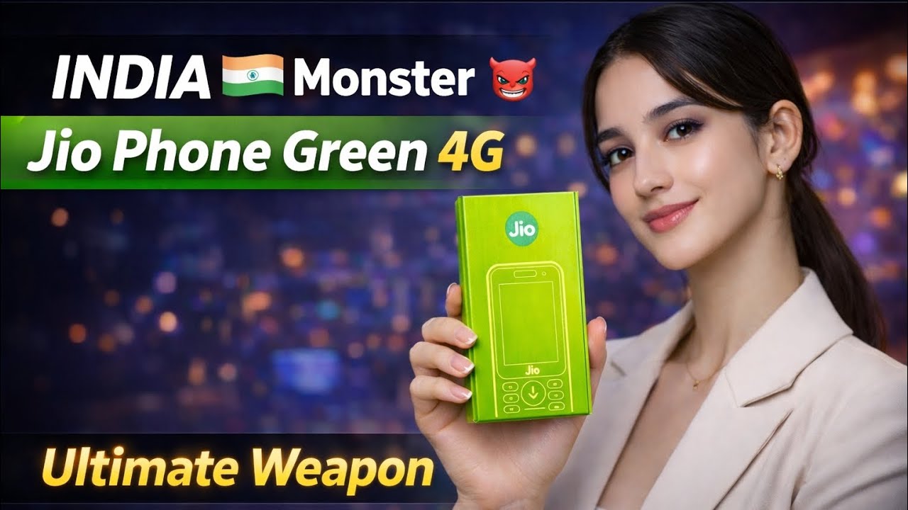 Jio Phone Green 4G Review : INDIA 🇮🇳 Monster 👹 2026✨