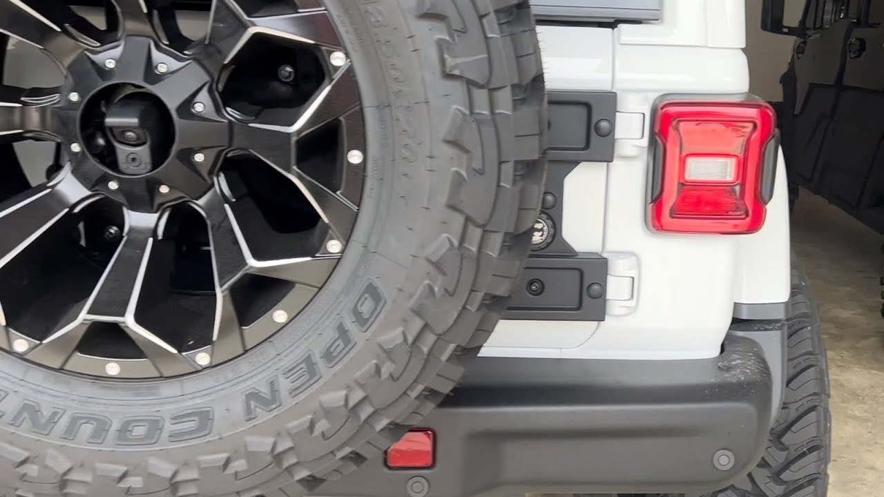 Jeep Mopar Spare Tire Carrier and 37