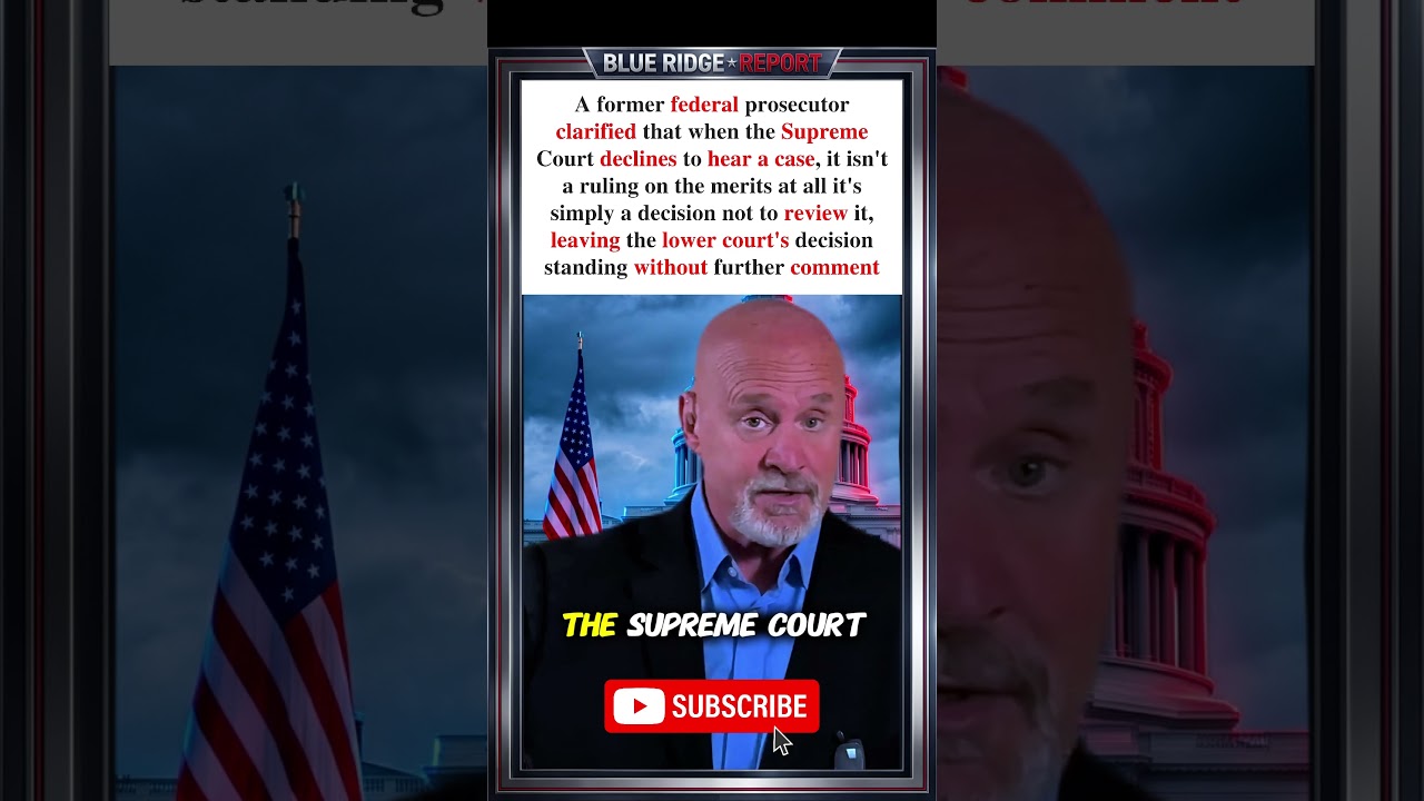 What It Means When SCOTUS Declines A Case #shorts
