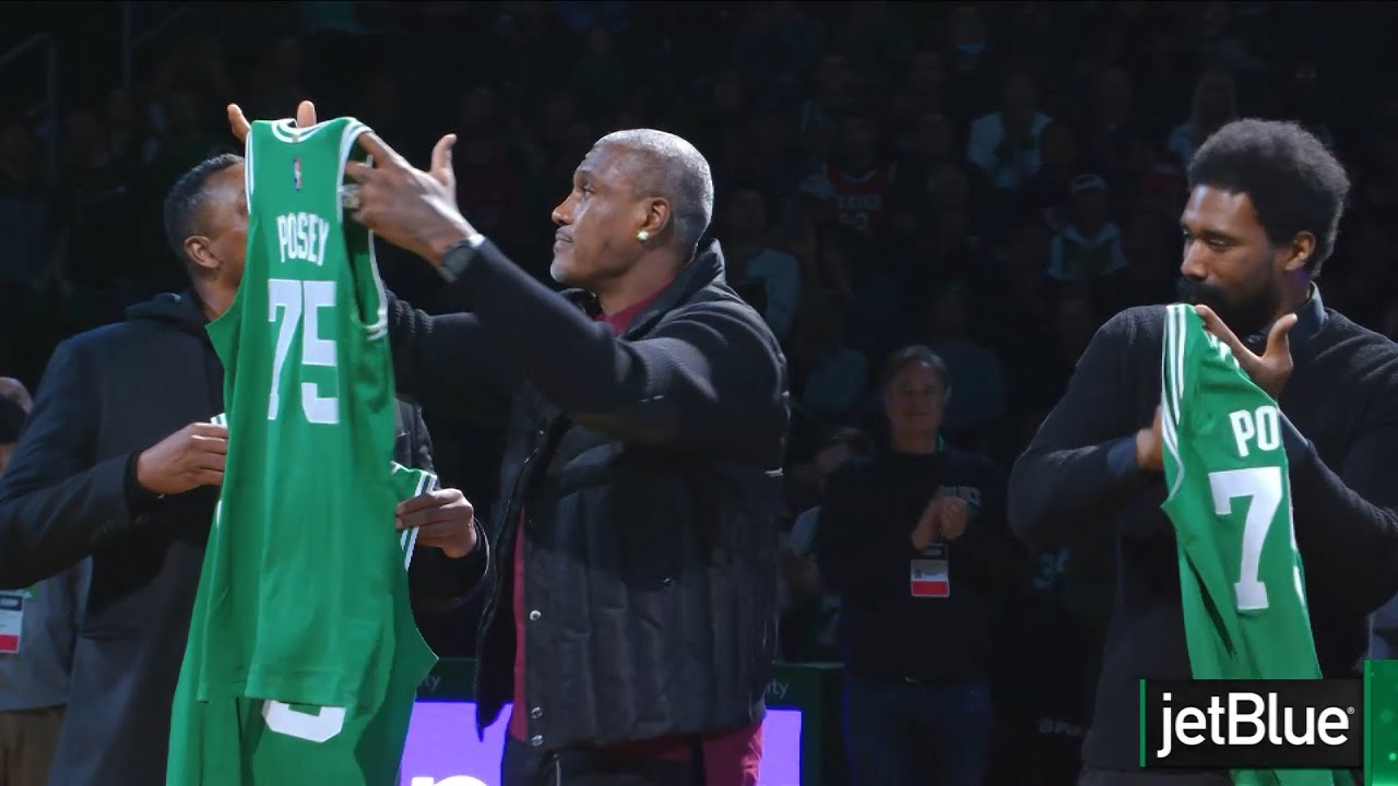 Boston Celtics Alumni Recognized In Welcome Home Night Halftime Ceremony at TD Garden