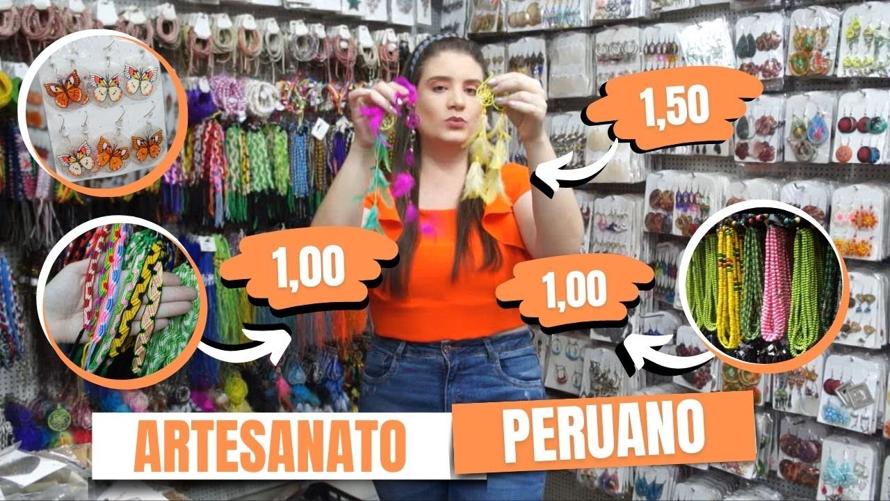 ARTESANATO PERUANO BARATO NA 25 DE MARÇO