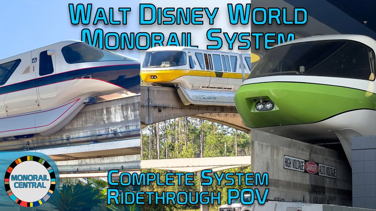 Disney World Monorail Complete System 4K POV 2024 | Walt Disney World Monorail System