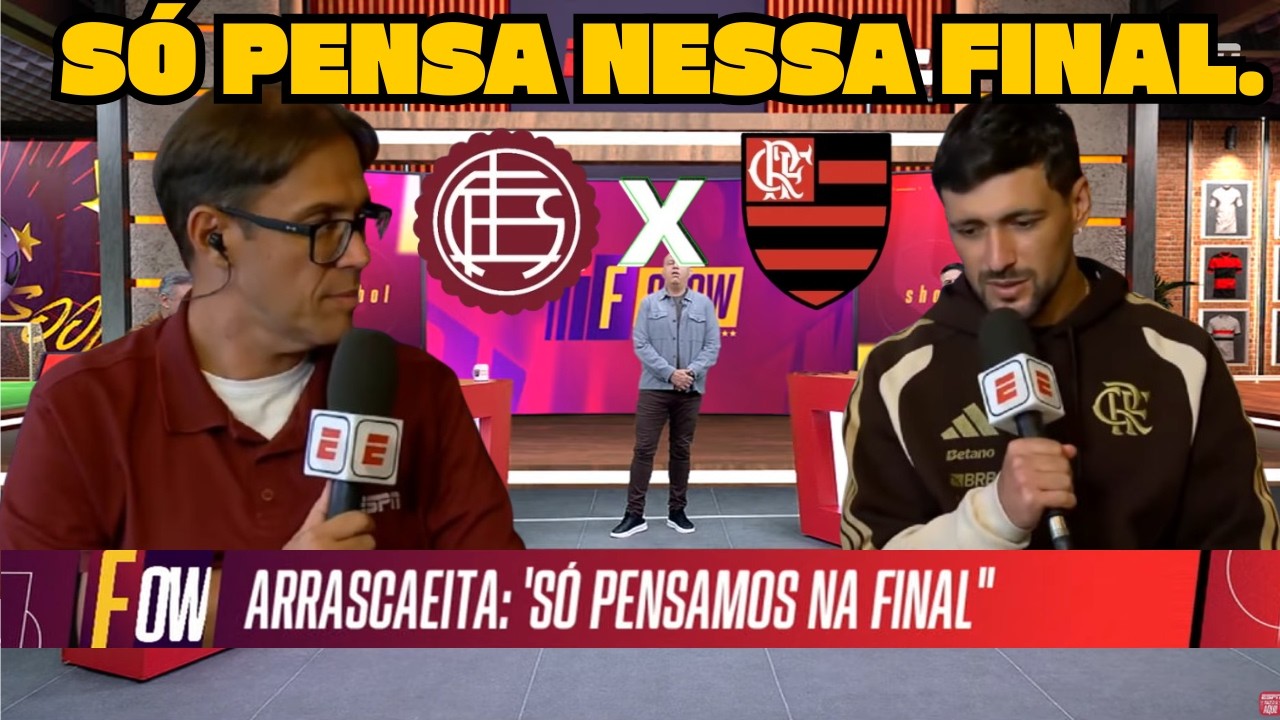 Com FINAL pela frente ARRASCAETA  diz tudo oque podemos esperar nessa final. 🔴⚫