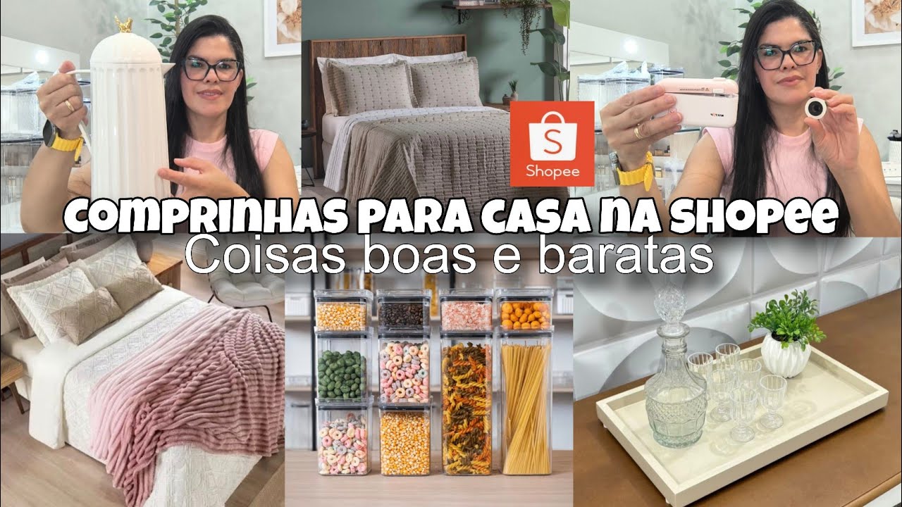 COMPRINHAS NA SHOPEE PARA CASA | ACHADINHOS ÚTEIS E BARATINHOS | COBRE LEITO | COBERTOR E MAIS... 
