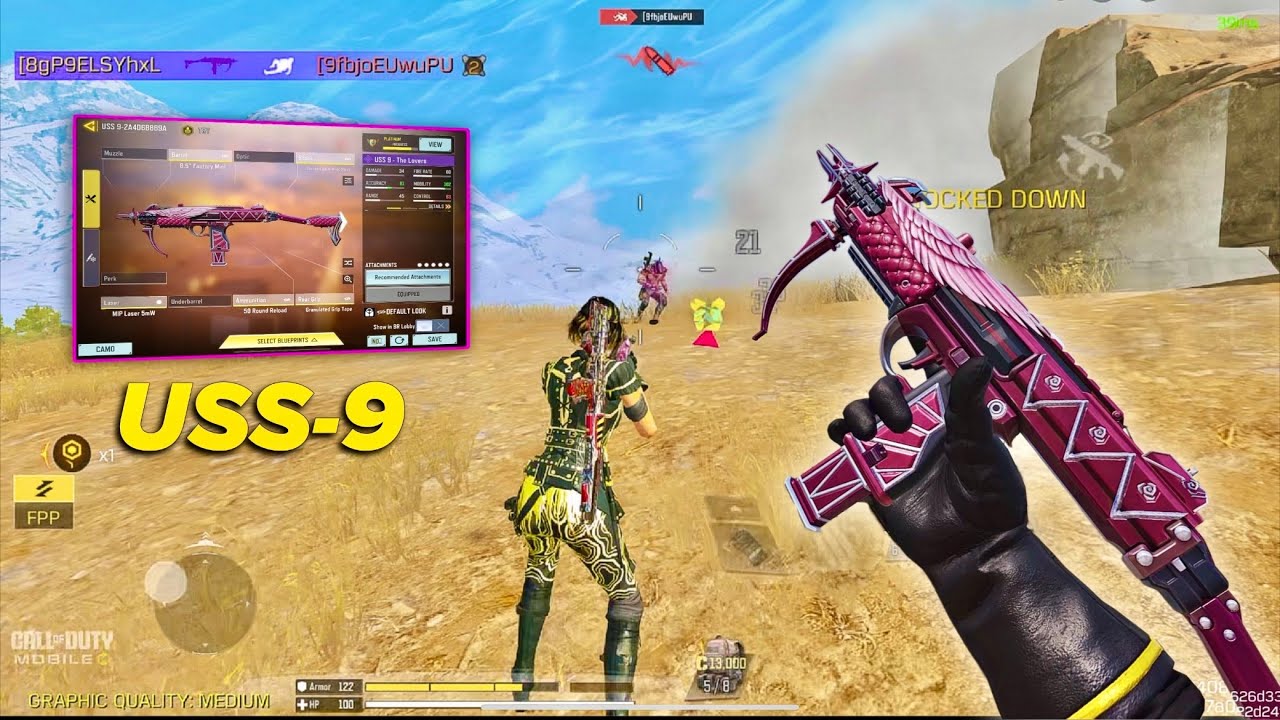 MUST TRY THIS META USS-9 GUNSMITH IN CODM BR | BEST USS-9 LOADOUT COD MOBILE