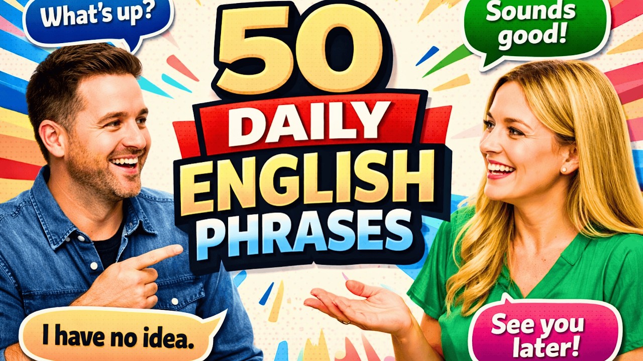 50 Everyday English Phrases You Must Know | Speak Naturally | English podcast
