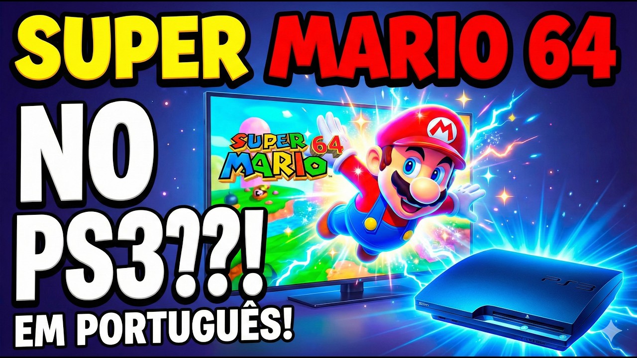 Como jogar Super Mario 64 no PS3 em PT BR - Link na descrição