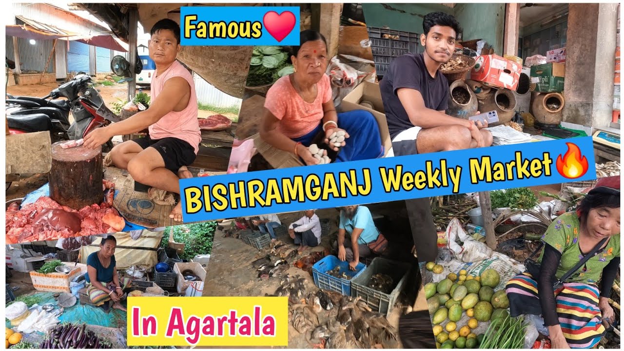 Bishramganj Bazar🔥| Bishramganj weekly Market Tripura🔥|Agartala weekly Market |Traveling 2 day |
