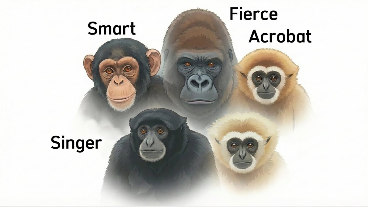 Your Jungle Family: The Ultimate Guide to Great Apes #apes #animalfacts #wildlife