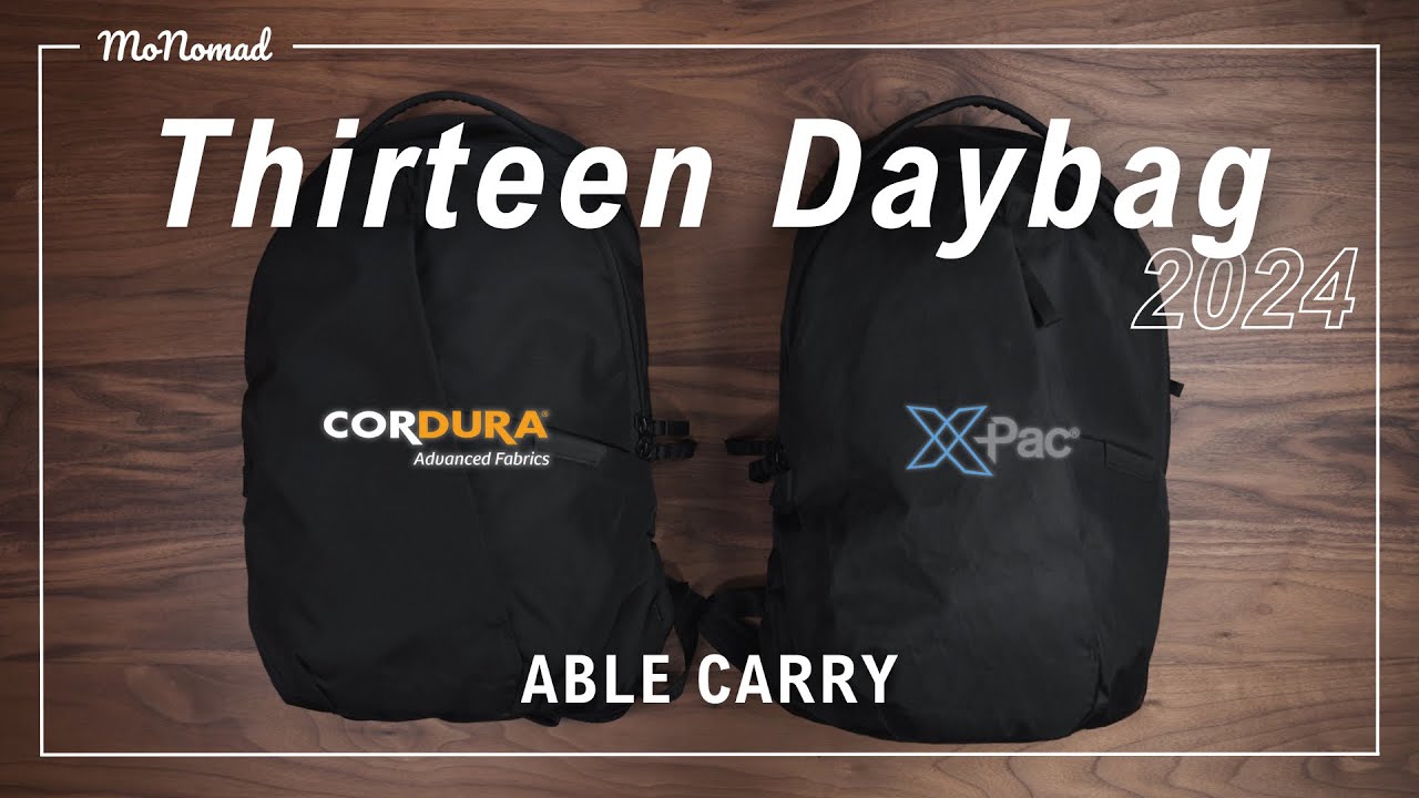【X-PAC/CORDURA】ABLE CARRY Thirteen Daybag2024の2モデルを比べました！【Daily Plusとの比較あり】｜Review