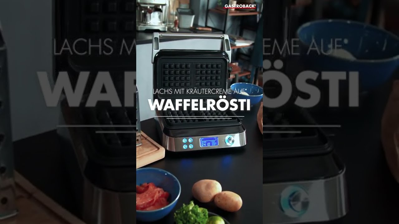 #Shorts#Gastroback#Rezept Lachs mit Kr&auml;utercreme auf Waffelr&ouml;sti