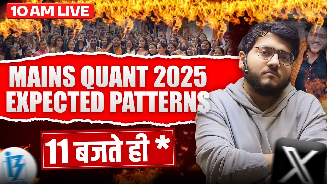 Mains Level Quant | IBPS Strike 11 AM | Harshal Sir | Logical DI, Arithmetic, Algebra, Number System