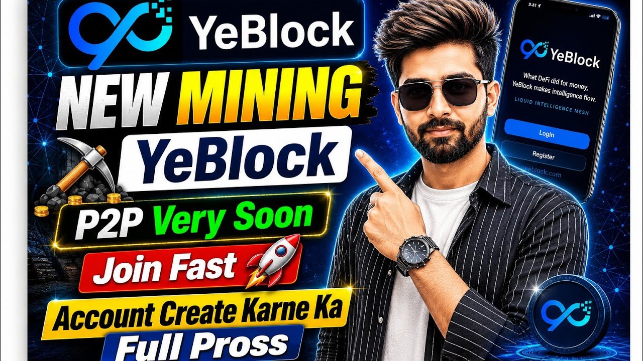 YeBlock Mining App Full Process 🔥 Account Kaise Banaye |