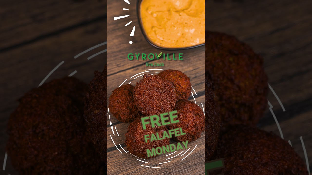 Gyroville Greek Food Restaurant - FREE FALAFEL MONDAY