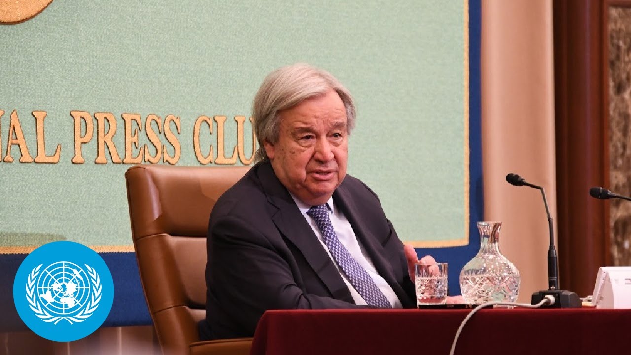Press Conference by UN Secretary-General Ant&oacute;nio Guterres in Tokyo, Japan