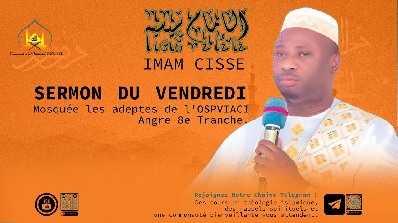 Sermon du vendredi 29 Aout