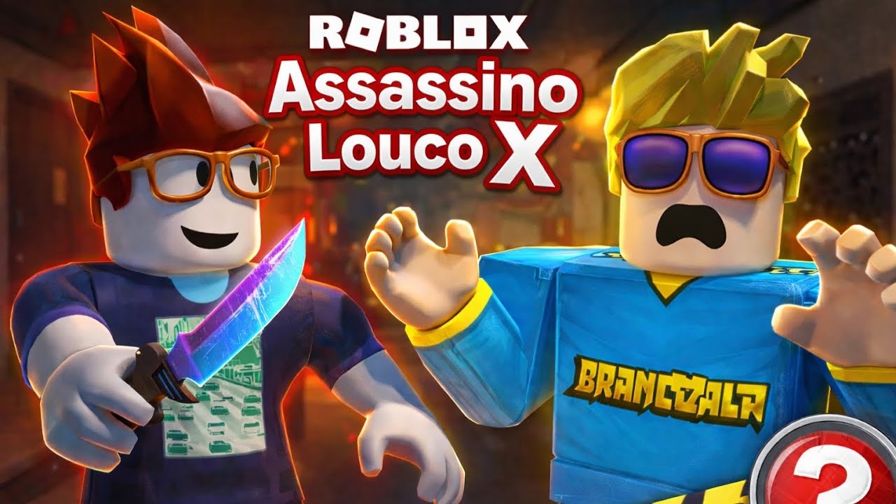 Joguei Assassino Louco X no Roblox com meu irmão
