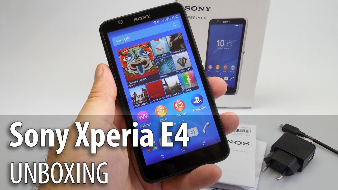 Sony Xperia E4 Unboxing