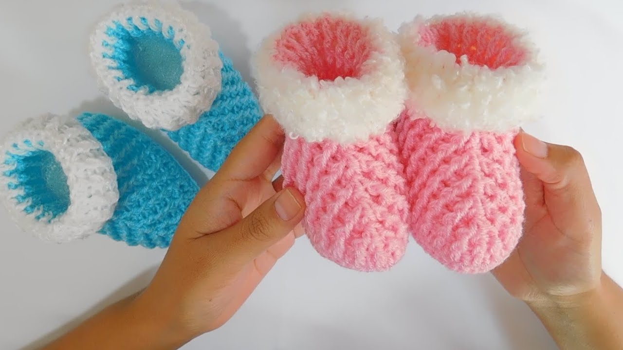 Como tejer paso a paso zapatitos, escarpines, botitas a crochet - ganchillo - gancho.Fácil. Parte 1