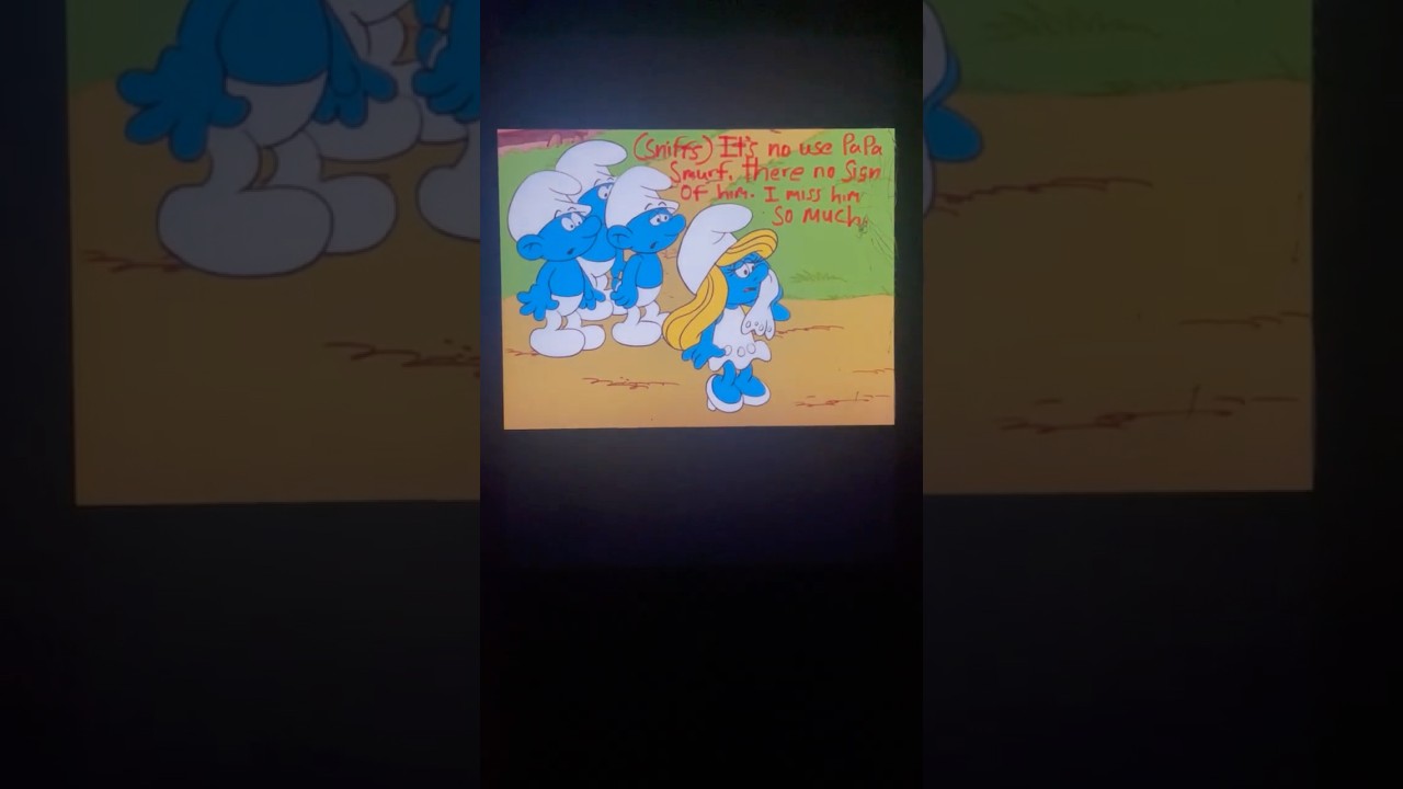 Clumsy Smurf Ran Away Part 4 🥺😭😢😪😥💦 
