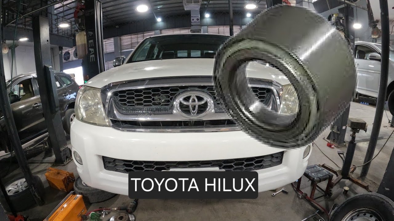 استبدال بولبرن العجلة الأمامية ... تويوتا هيلوكس 2005-2015 toyota hilux ( عزم البراغي )