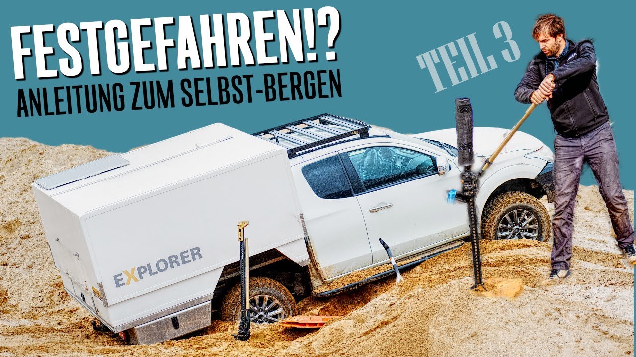 4x4 Fahrzeug festgefahren: die richtige Offroad Bergetechnik | Teil 3: Selbstbergen! (🇩🇪+🇬🇧🇺🇸)