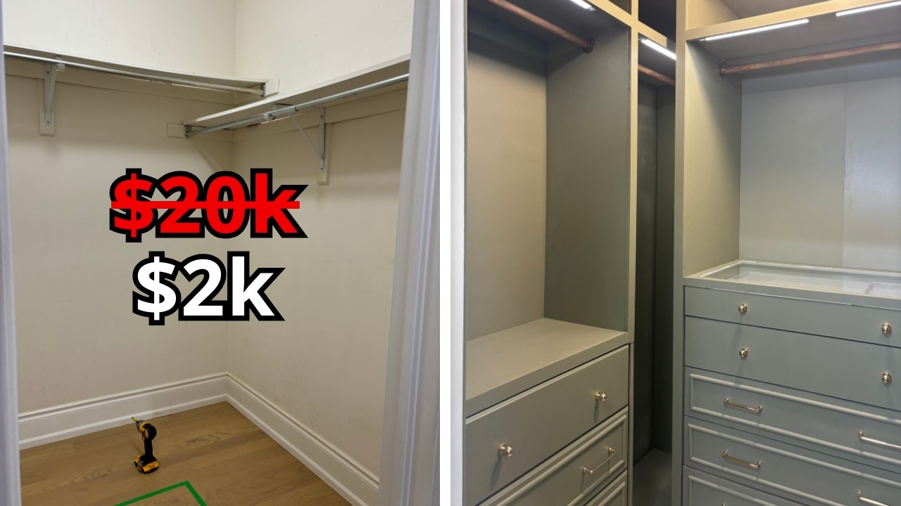 How I Renovated a $20k closet for $2k // IKEA PAX Hack