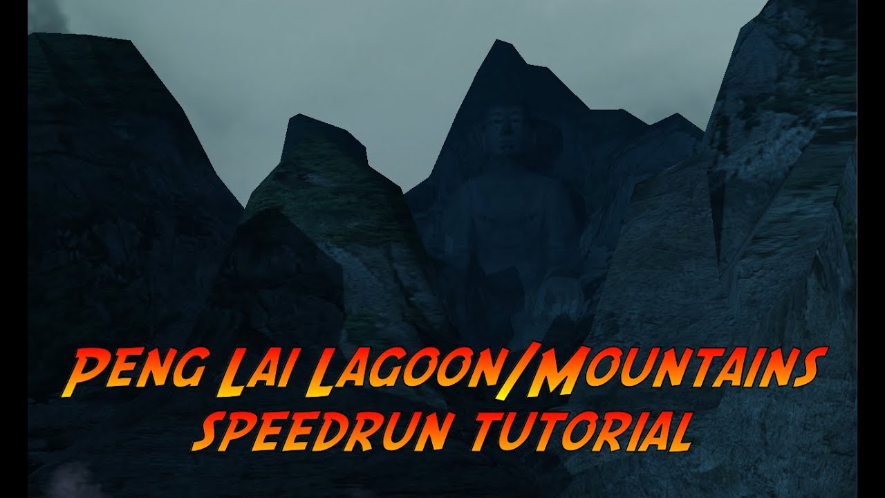 Peng Lai Lagoon/Mountains speedrun tutorial Indiana Jones and the Emperor's Tomb