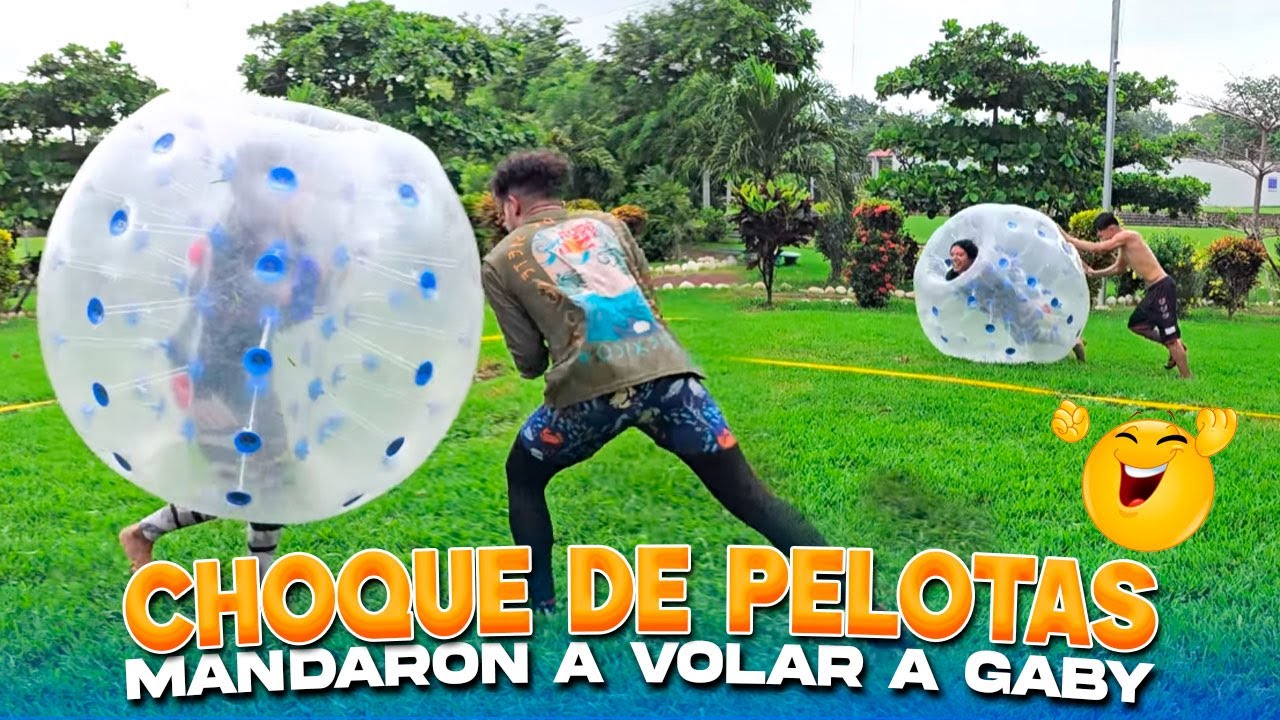 CHOQUE DE PELOTAS GIGANTES!! Pobre Gaby paterna la mando a volar🤣