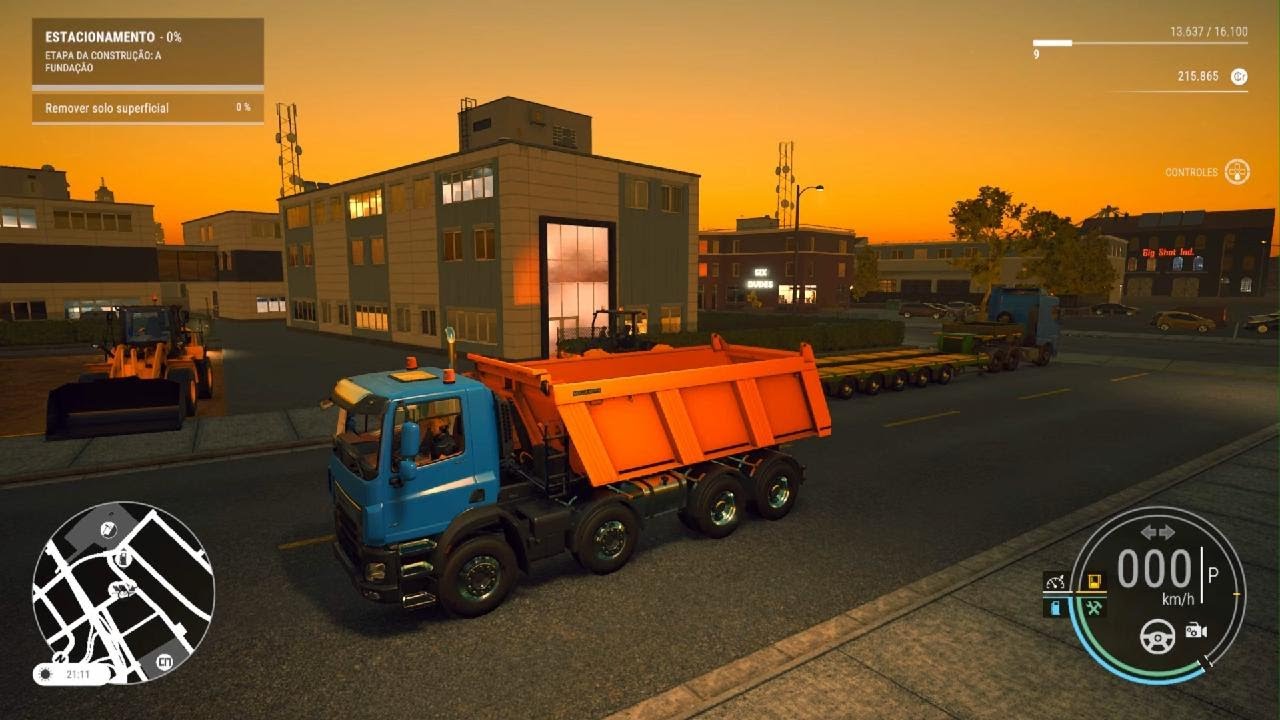 Construction Simulator [PS5] Construindo Estacionamento Part:01 