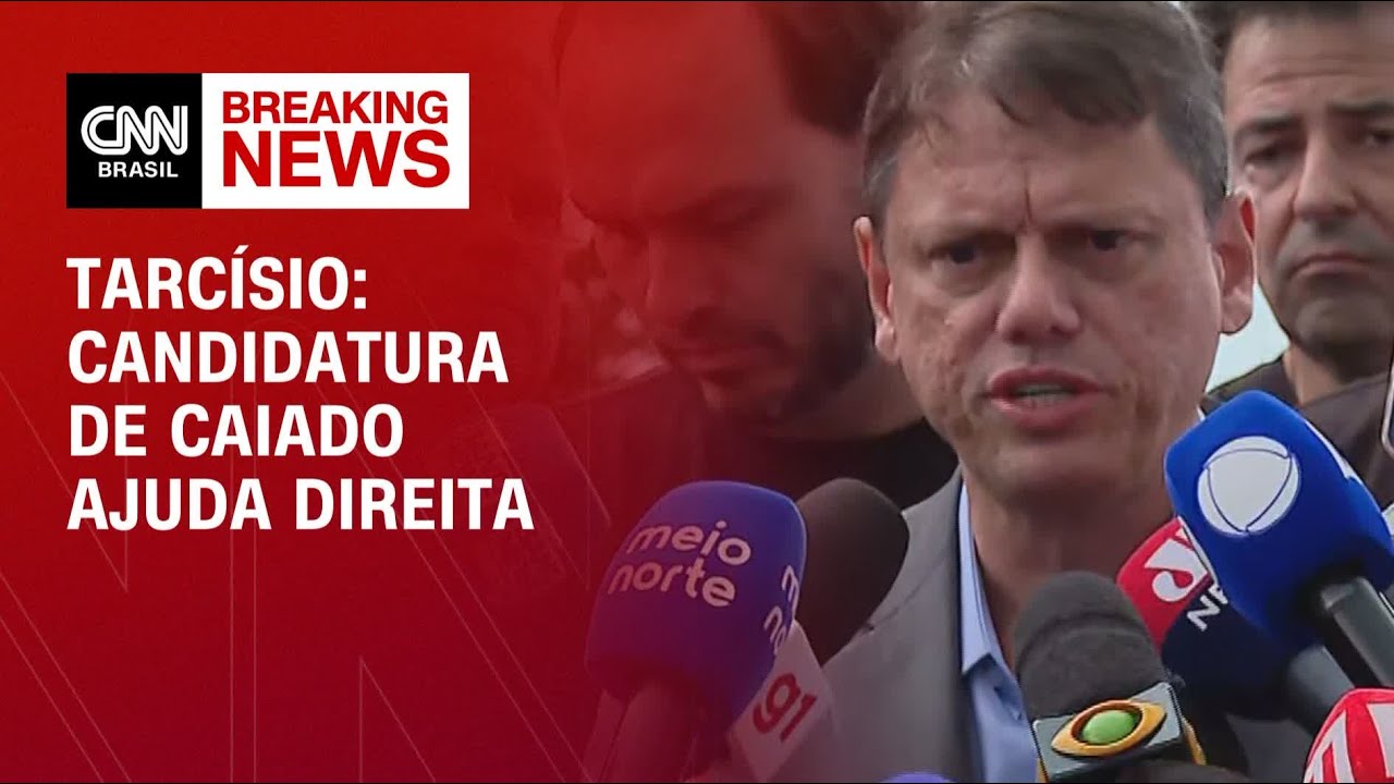 Bolsonaro viu "movimento acertado" em ida de Caiado ao PSD, diz Tarcísio | BASTIDORES CNN