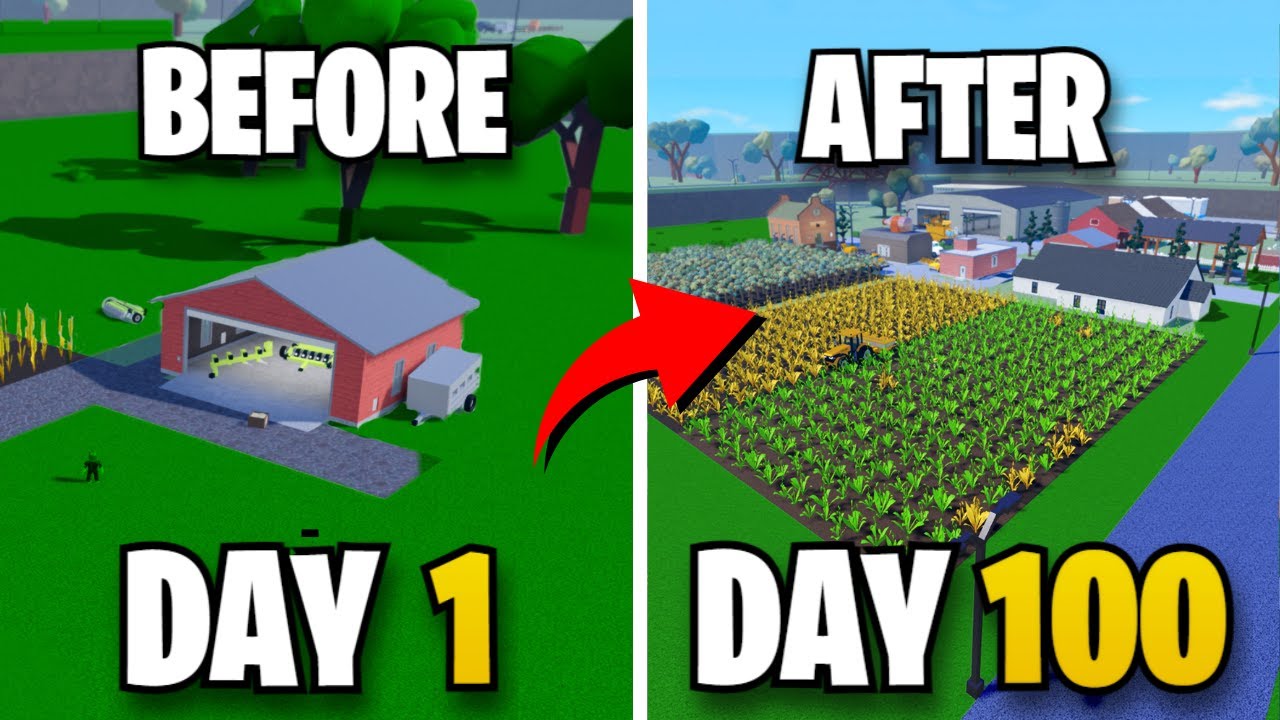 I Survived 100 Days In My Farm.. | Roblox