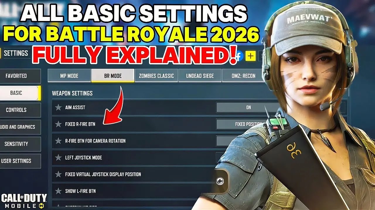 All Basic Settings in Call Of Duty Mobile For Battle Royale Fully Explained 2026 | COD MOBILE | CODM