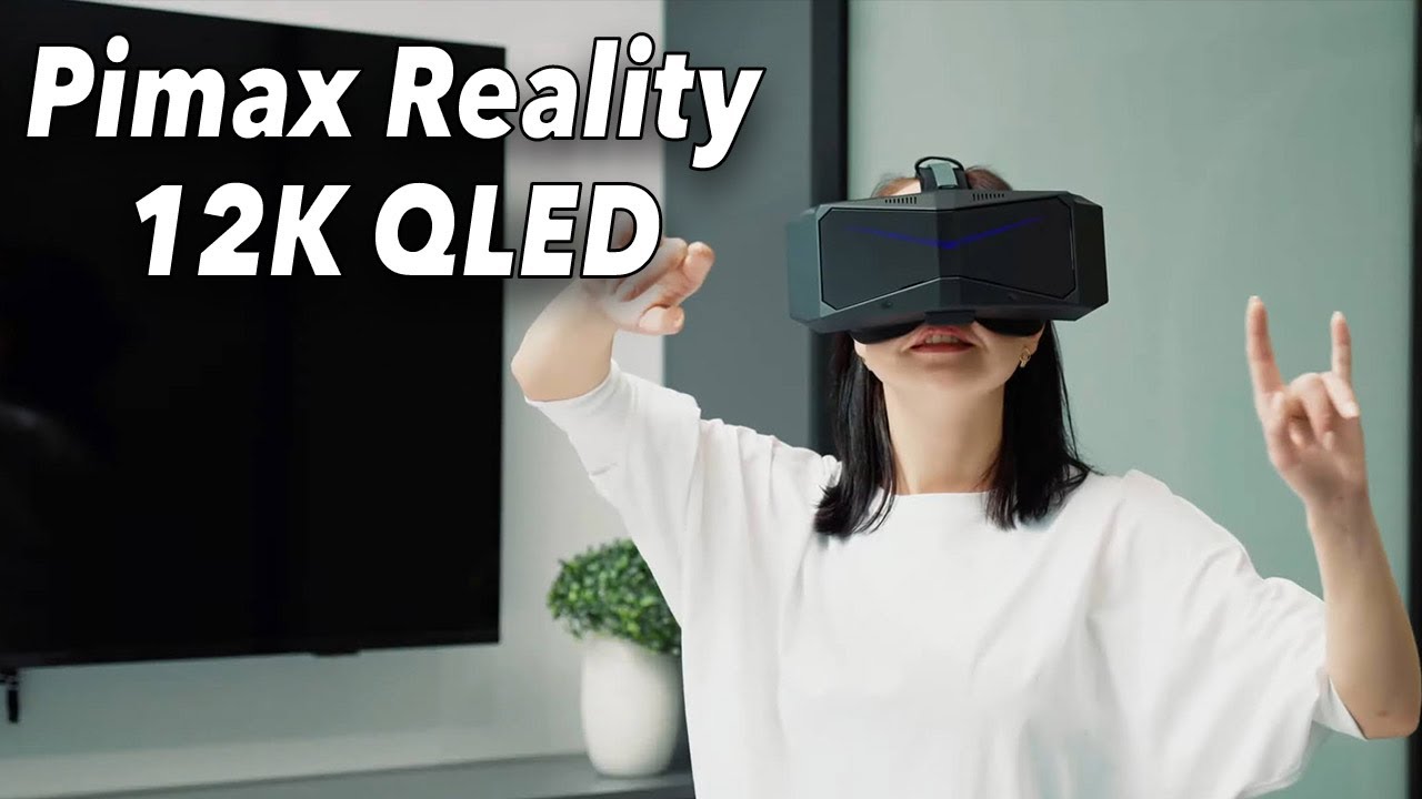 INSANE!!!!!! This is the Pimax Reality 12K QLED! 200 FOV, wireless, auto-IPD, full body tracking