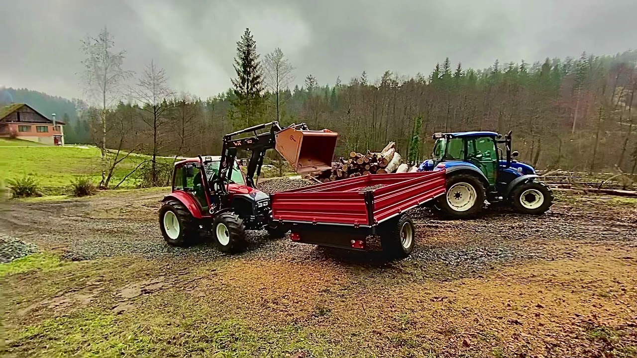Lindner Geotrac 63 (Kipperbeladung mit Hauer Frontlader)