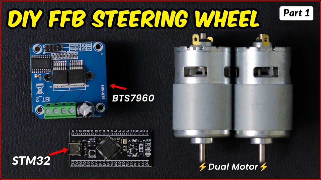 DIY FFB Steering Wheel (Dual Motor) | Part 1: Hardware Overview