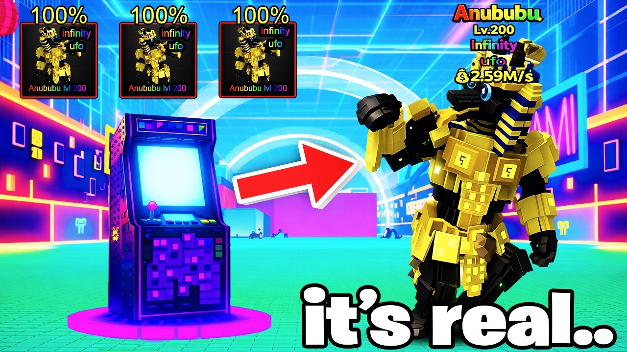 The BEST Arcade Machine RECIPE! To get Infinity Brainrots in Escape Tsunami for Brainrot in Roblox!