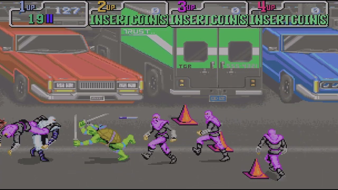 Teenage Mutant Ninja Turtles arcade gameplay