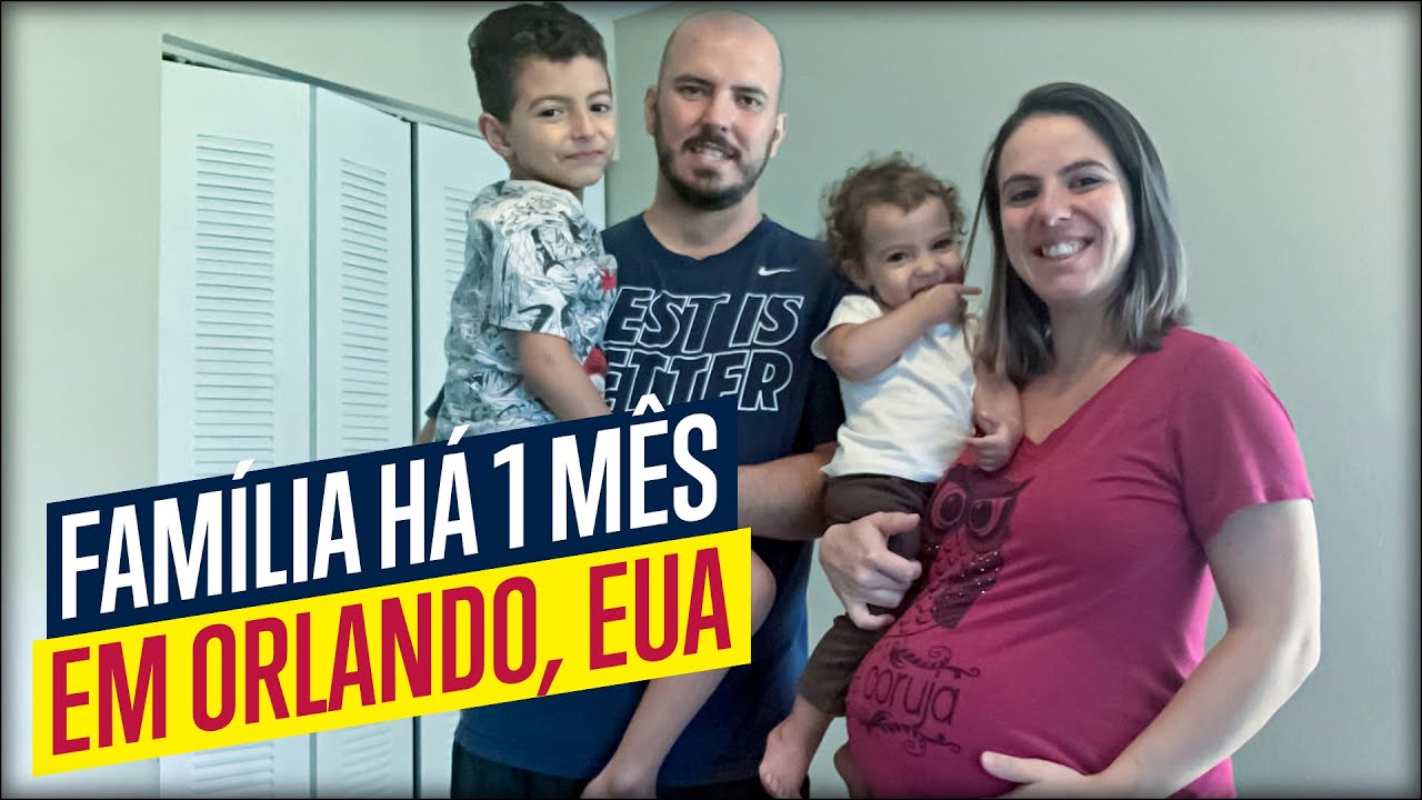 Casal e filhos morando h&aacute; 1 m&ecirc;s em Orlando, Fl&oacute;rida, EUA