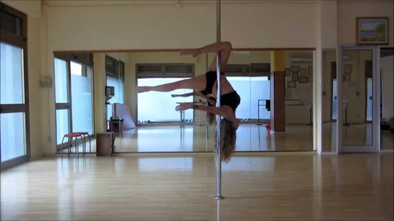 TUTORIAL: Pole Dance - intermediate: Gemini or outside leg hang