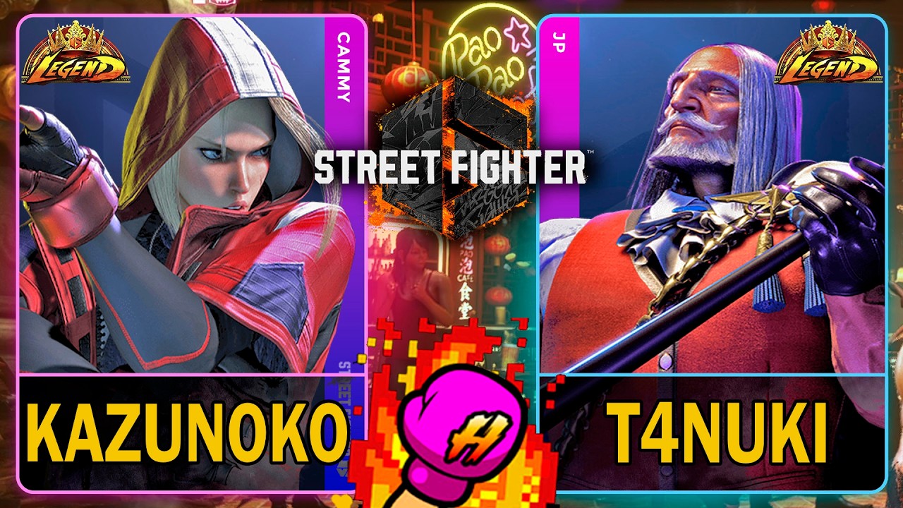 SF6 Kazunoko (CAMMY) VS T4nuki (JP)🥊Street Fighter 6🥊スト6🥊4K 60ᶠᵖˢ