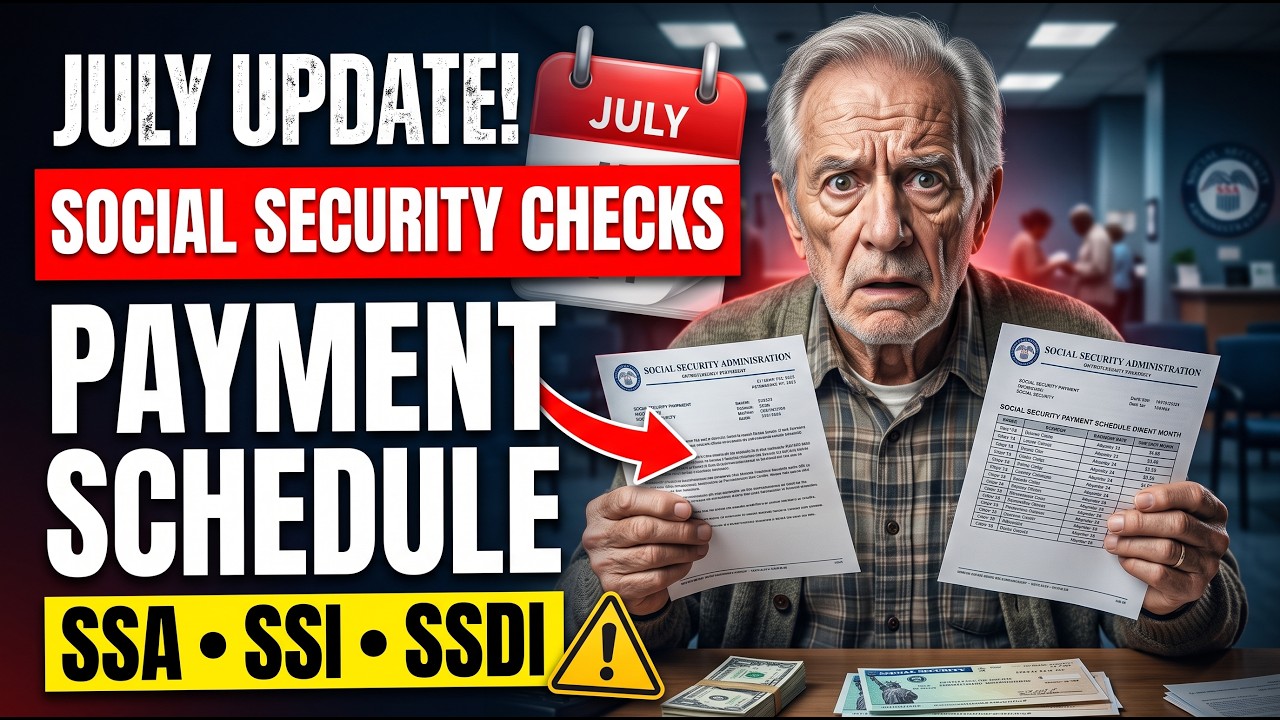 July Update: Social Security CHECKS Payment Schedule for SSA, SSI, & SSDI Explained!