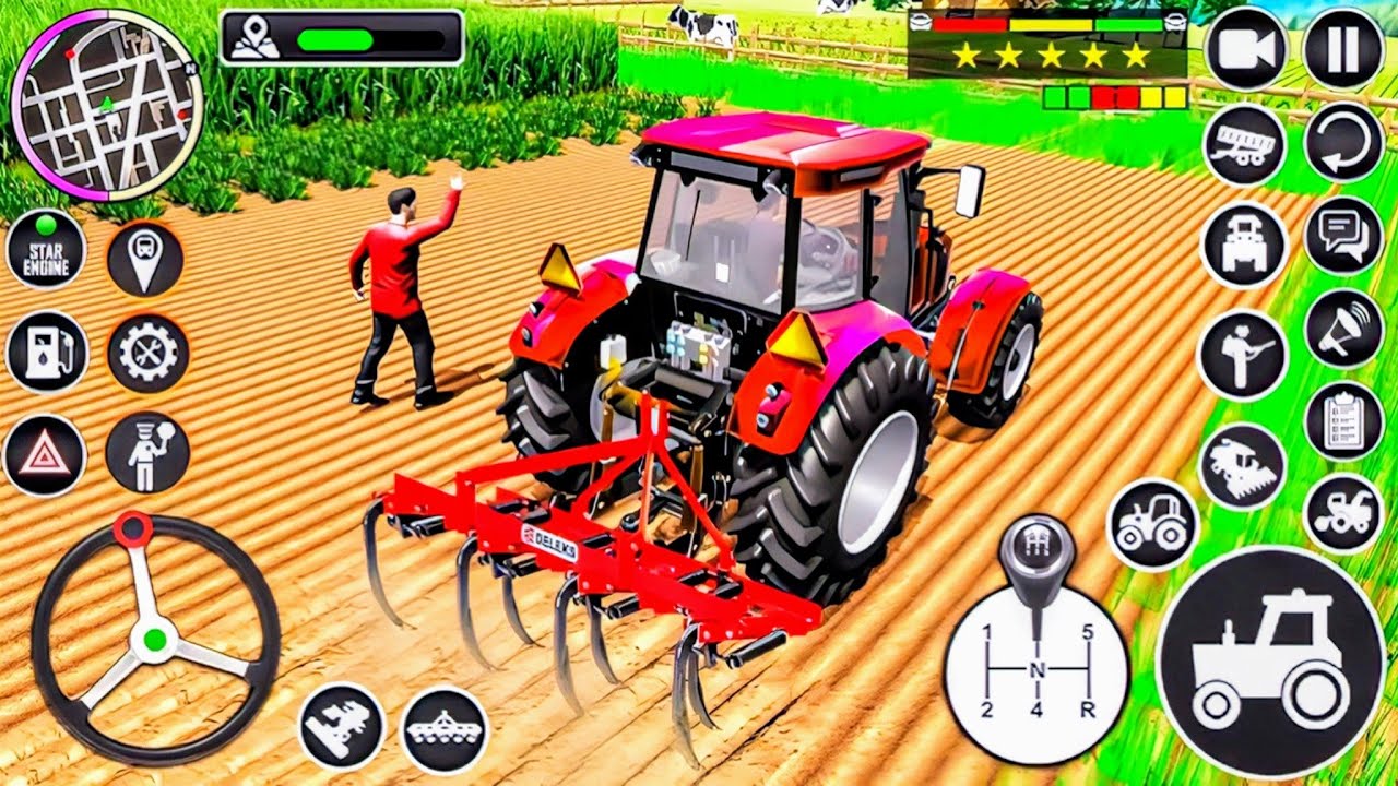 Modern Tractor Farming Driving Simulator 3D - New Tractor Games - Android  Gameplay